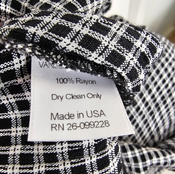 Vanessa Mooney Valentina Mini Dress Halter Black White Check Plaid Mini Dress XS - Picture 6 of 7